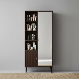 modern-wooden-storage-cabinet-with-mirror-front-view