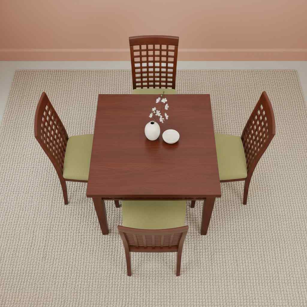 4-seater-wooden-dining-table-set-top-view-modern-desig