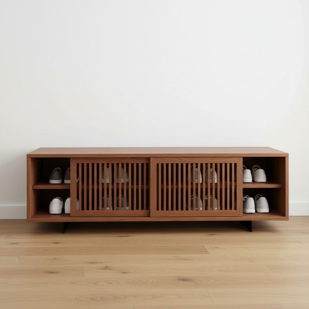 engineered-wood-shoe-rack-front-view-sliding-panel-design