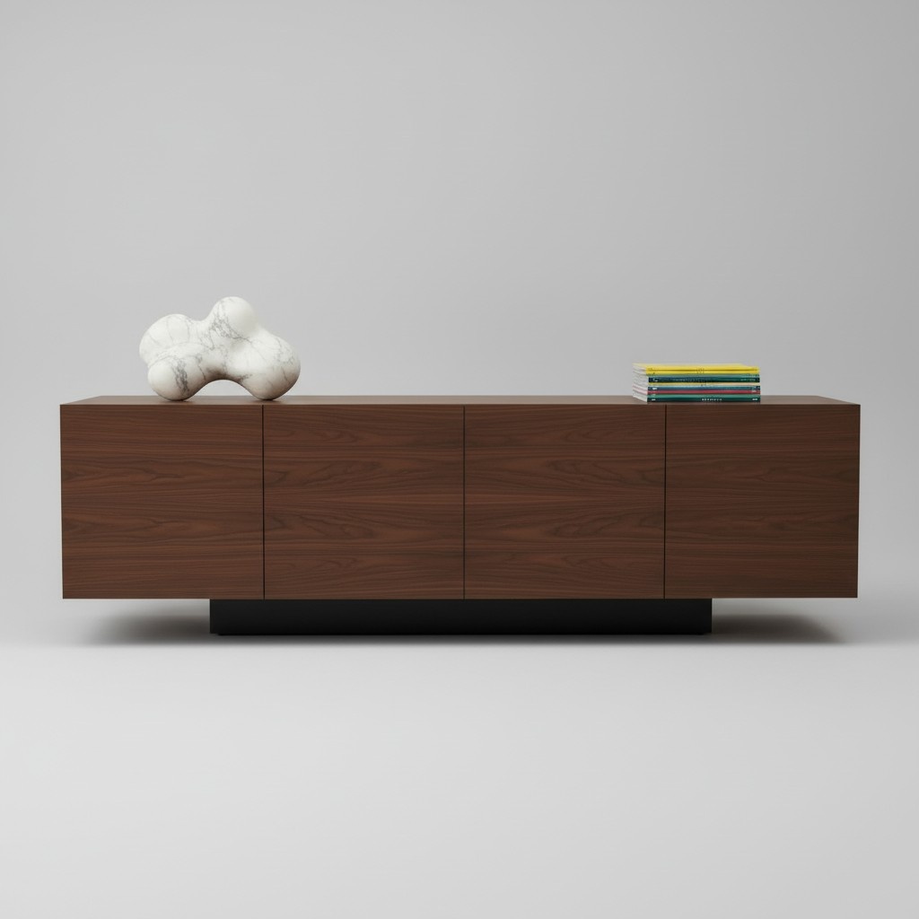 large-modern-wooden-sideboard-cabinet-walnut-finish-storag