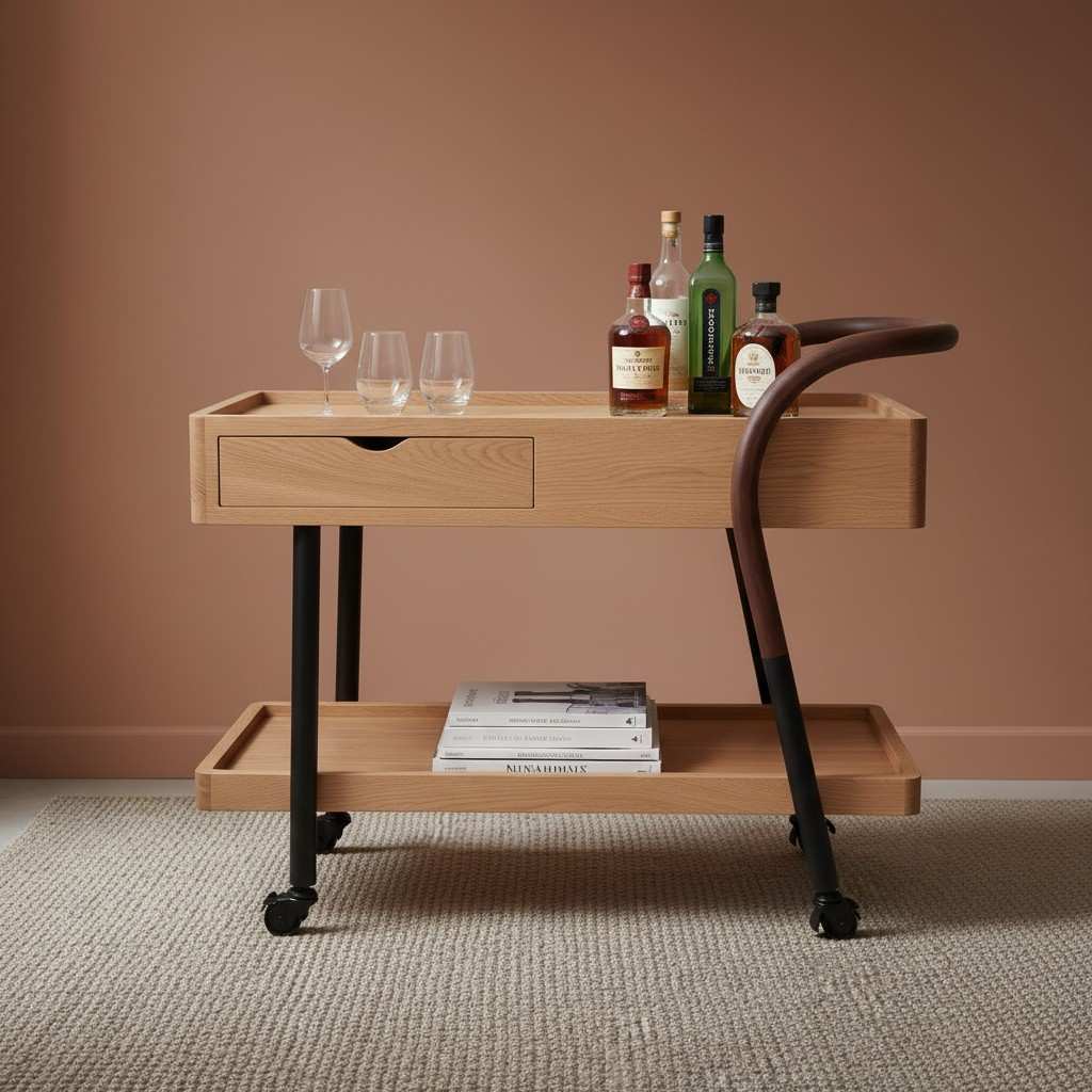 minimalist-wood-bar-trolley-with-wheels-side-vie