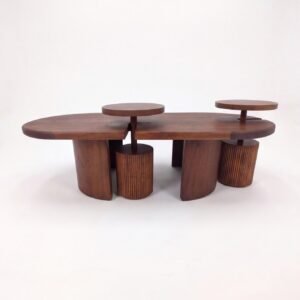 walnut-wood-nesting-coffee-table-set-front-view